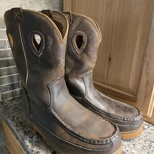 Twisted X Distressed Brown Leather Boots